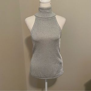 Guess sleeveless hadria lurex cord sweater